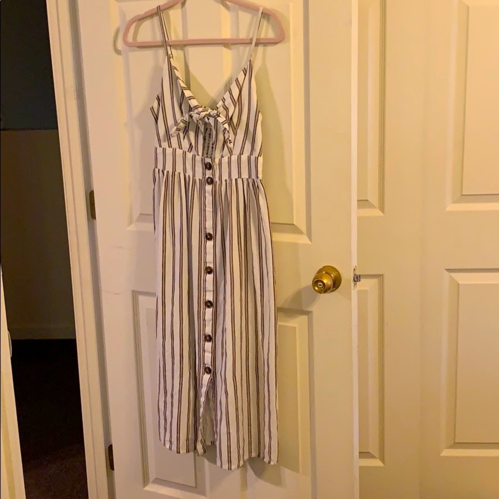 Maxi open front dress